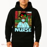 Black Nurse Black History Juneteenth Melanin Hoodie thumb 2