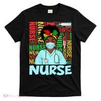 Black Nurse Black History Juneteenth Melanin T-Shirt thumb 0