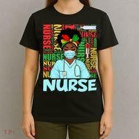Black Nurse Black History Juneteenth Melanin T-Shirt thumb 4