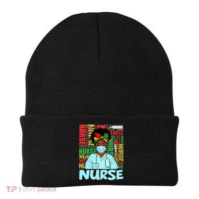 Black Nurse Black History Juneteenth Melanin Beanie