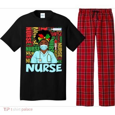 Black Nurse Black History Juneteenth Melanin Pajama Set