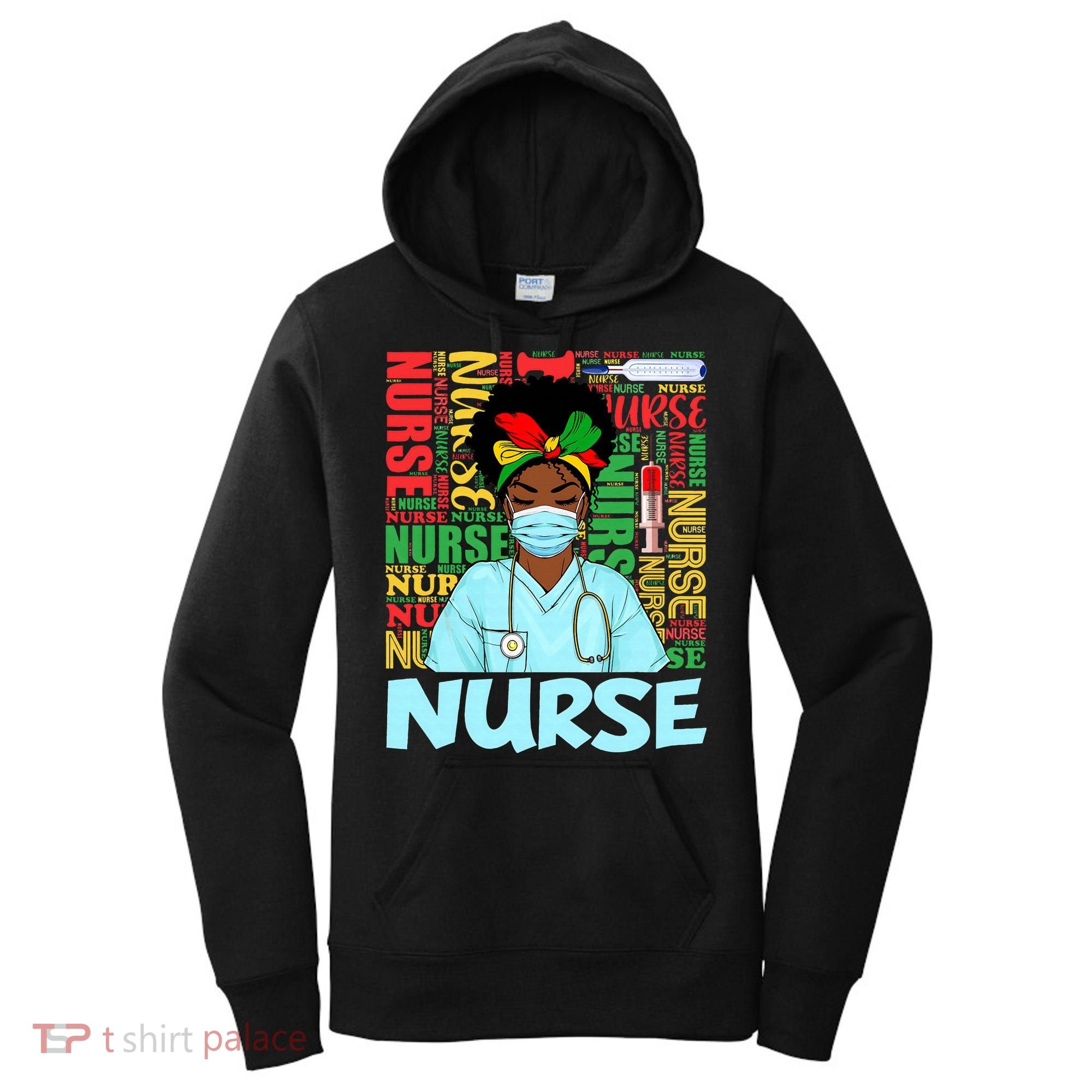 Black Nurse Black History Juneteenth Melanin Women's Hoodie