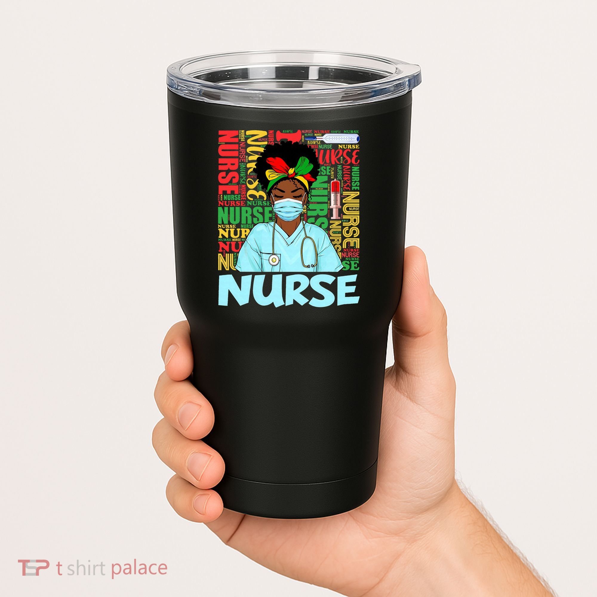 Black Nurse Black History Juneteenth Melanin Tumbler