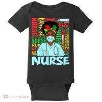 Black Nurse Black History Juneteenth Melanin Baby Bodysuit thumb 0