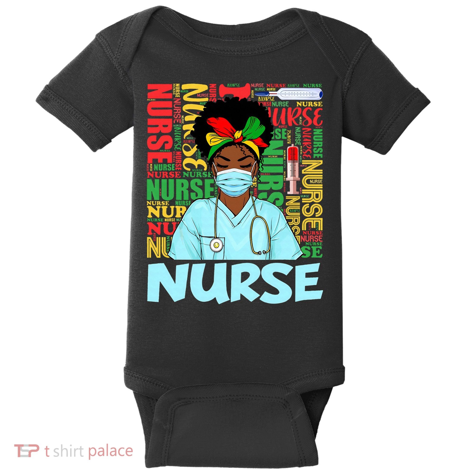 Black Nurse Black History Juneteenth Melanin Baby Bodysuit