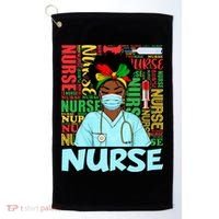 Black Nurse Black History Juneteenth Melanin Golf Towel thumb 0