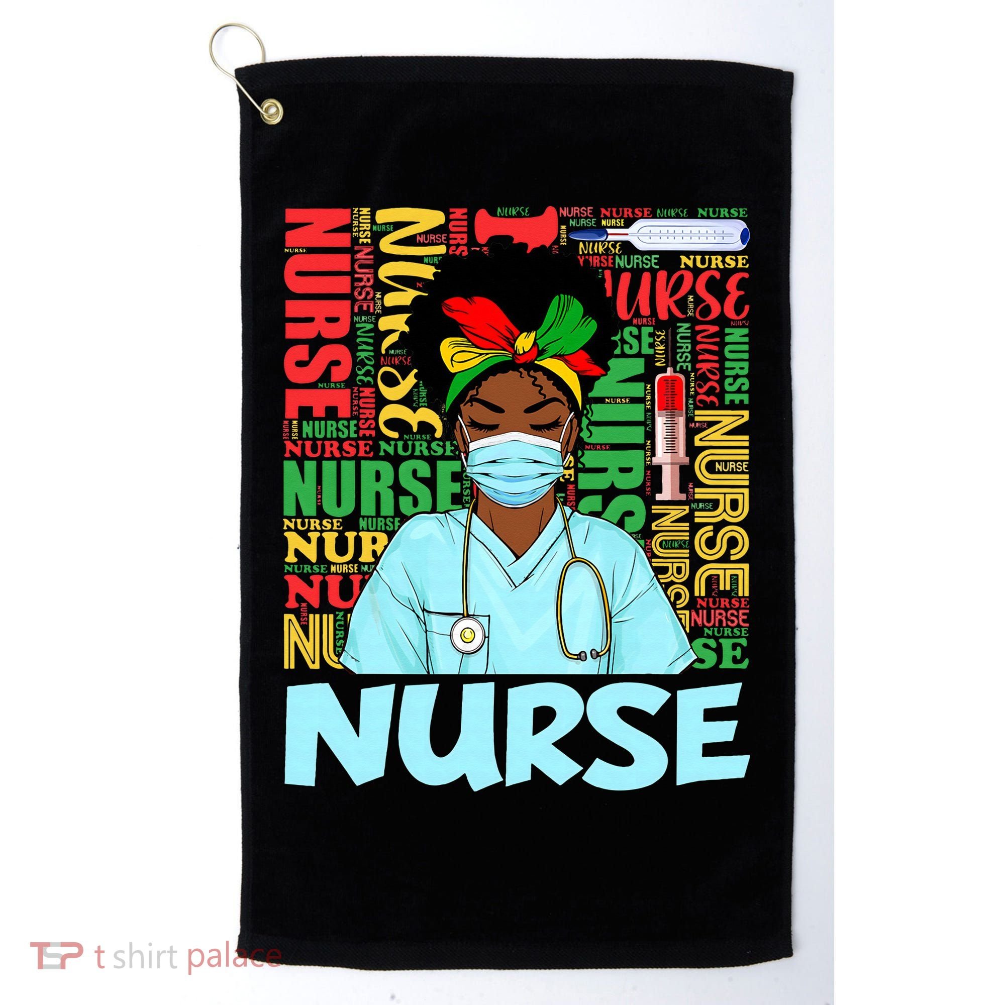 Black Nurse Black History Juneteenth Melanin Golf Towel