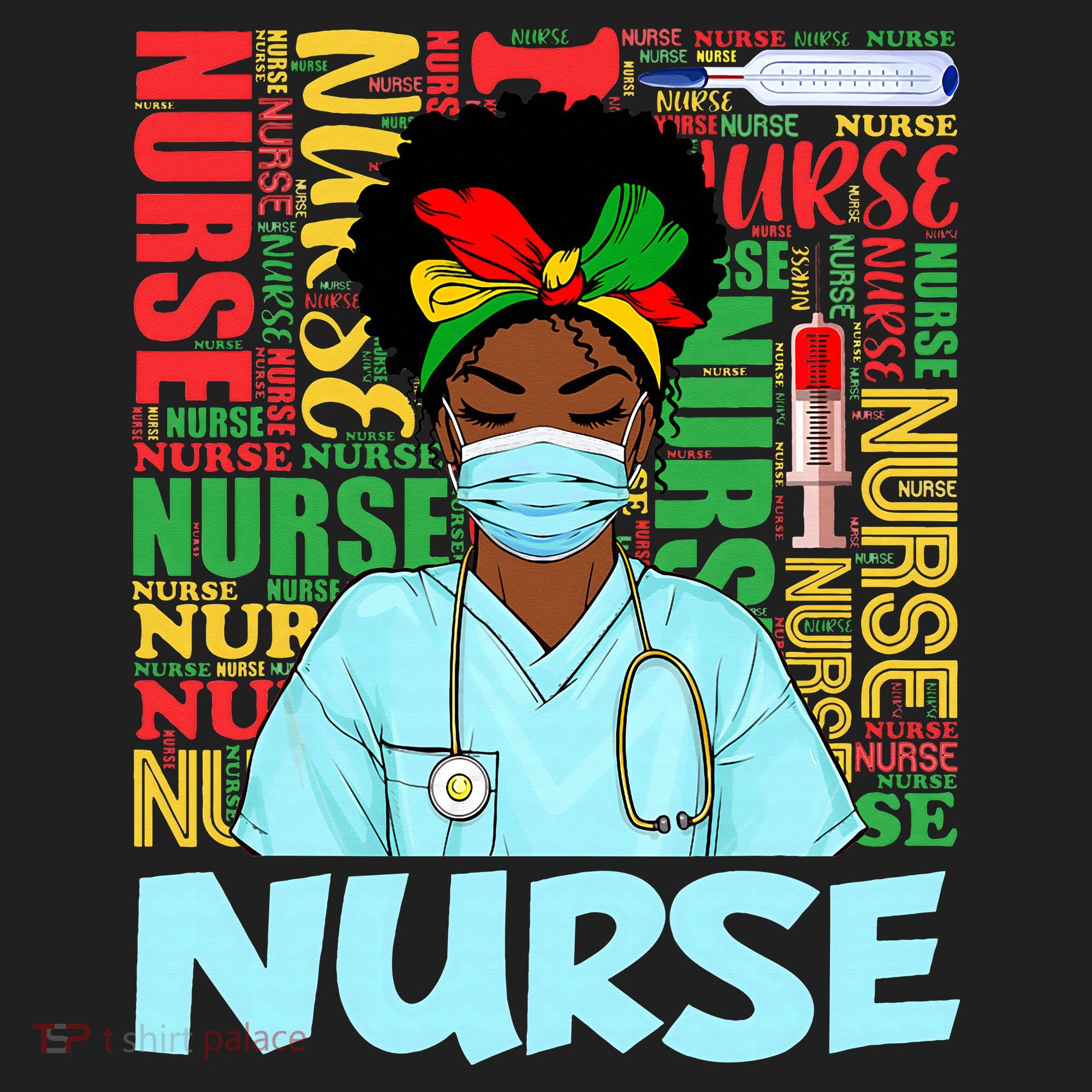 Black Nurse Black History Juneteenth Melanin Golf Towel