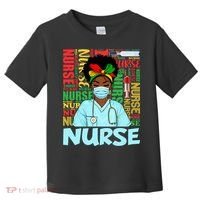 Black Nurse Black History Juneteenth Melanin Toddler T-Shirt thumb 0