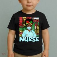 Black Nurse Black History Juneteenth Melanin Toddler T-Shirt thumb 2