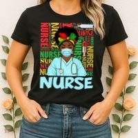Black Nurse Black History Juneteenth Melanin Women's T-Shirt thumb 2
