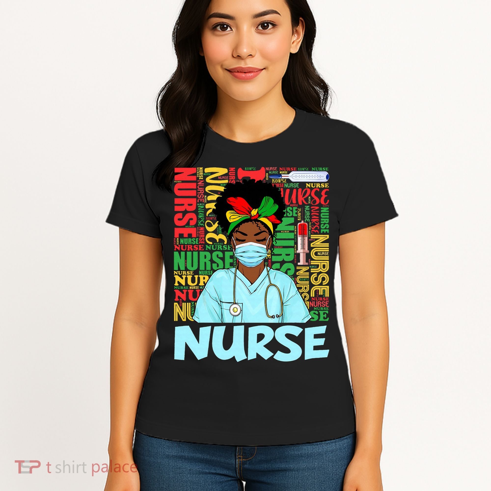Black Nurse Black History Juneteenth Melanin Women's T-Shirt