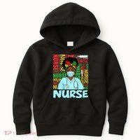 Black Nurse Black History Juneteenth Melanin Kids Hoodie thumb 0