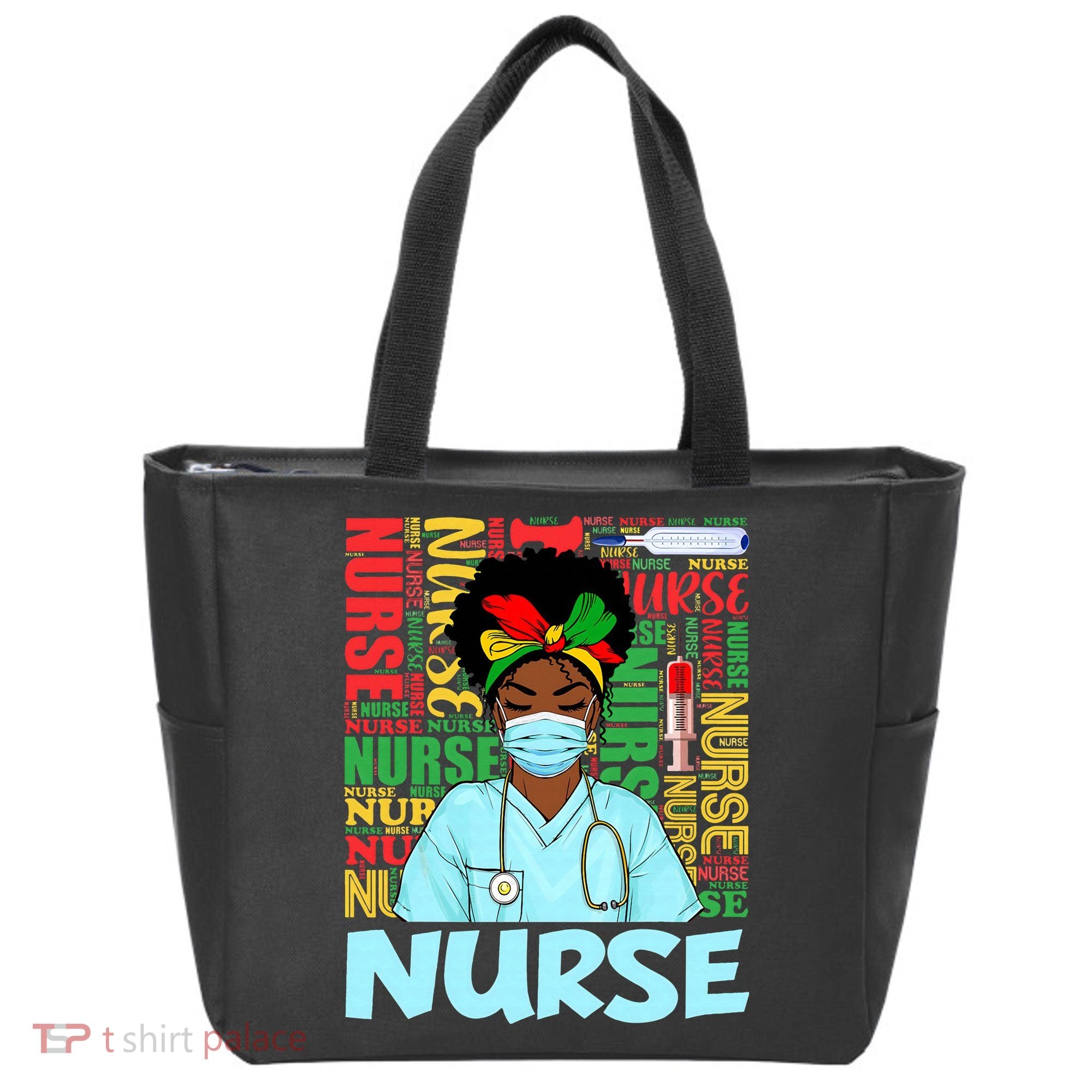 Black Nurse Black History Juneteenth Melanin Tote Bag