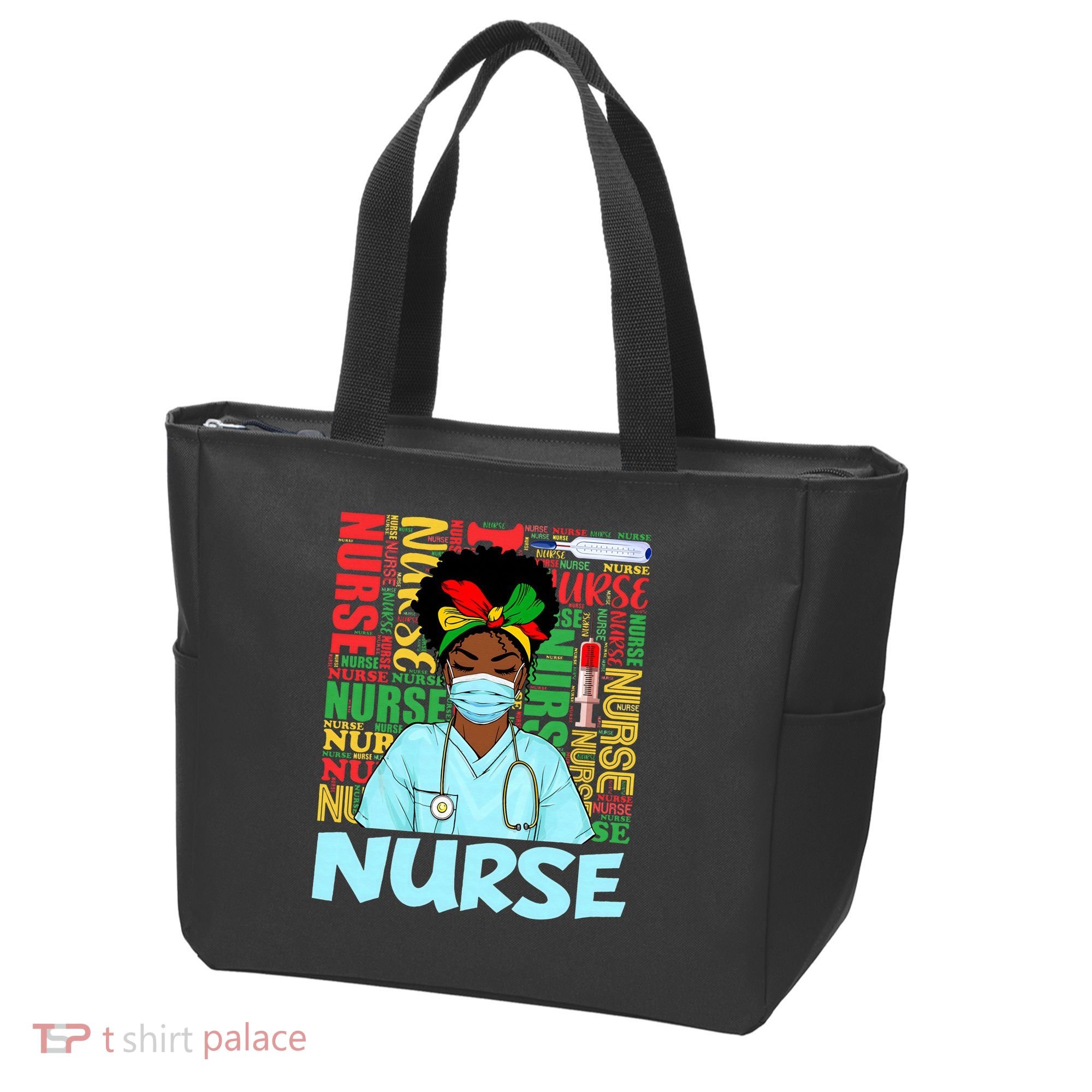 Black Nurse Black History Juneteenth Melanin Tote Bag