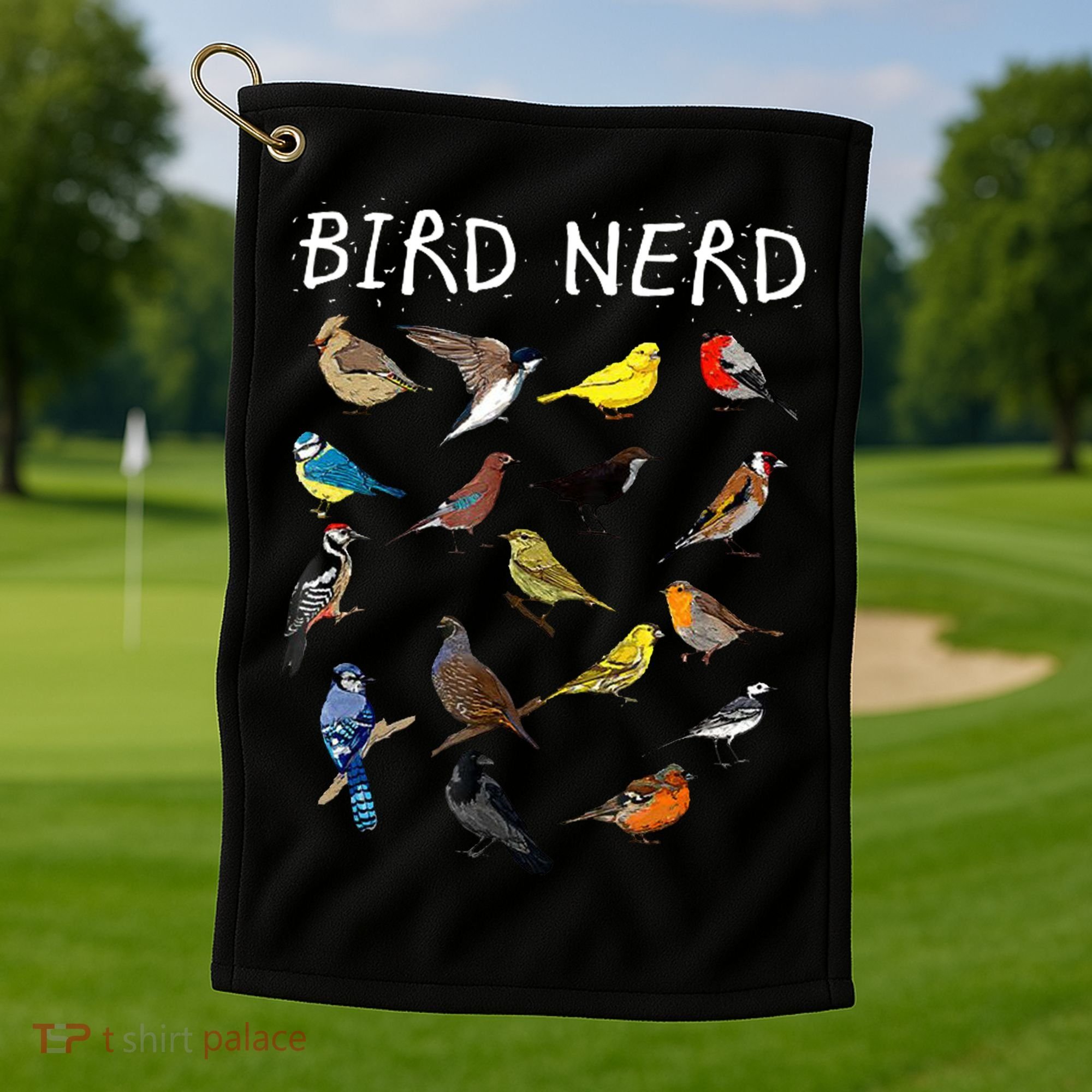 Bird Nerd Golf Towel