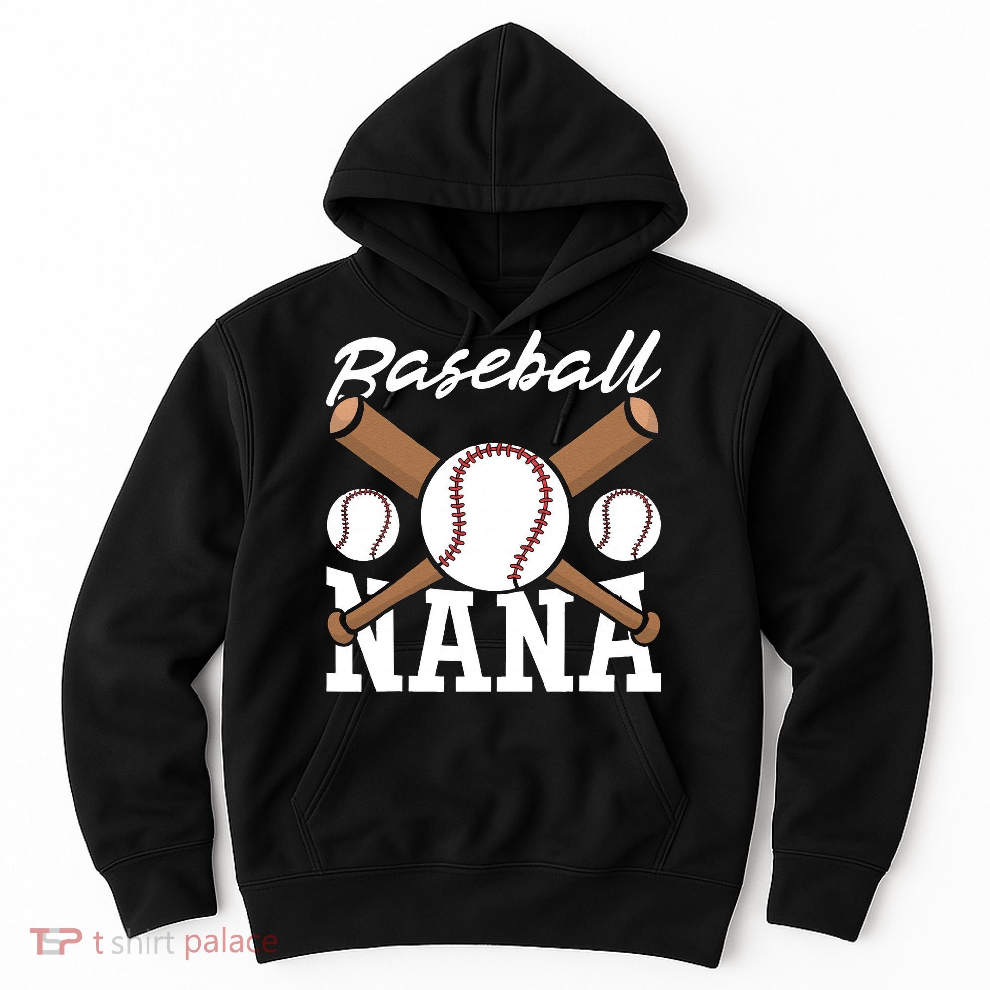 Baseball Nana Batter Sport Baseball Player Grandma Baseball Hoodie