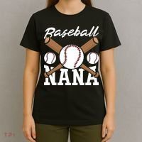 Baseball Nana Batter Sport Baseball Player Grandma Baseball T-Shirt thumb 4