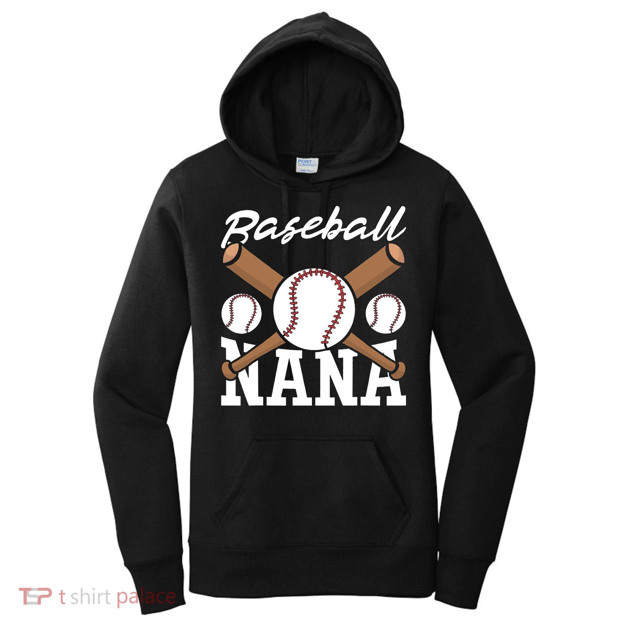 Baseball Nana Batter Sport Baseball Player Grandma Baseball Women's Hoodie