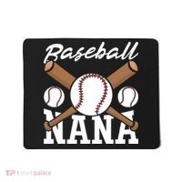 Baseball Nana Batter Sport Baseball Player Grandma Baseball Mousepad thumb 0