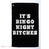 Bingo Night Bitches Bingo Lover Player Game Night Funny Gift Golf Towel thumb 0
