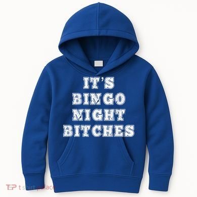 Bingo Night Bitches Bingo Lover Player Game Night Funny Gift Kids Hoodie