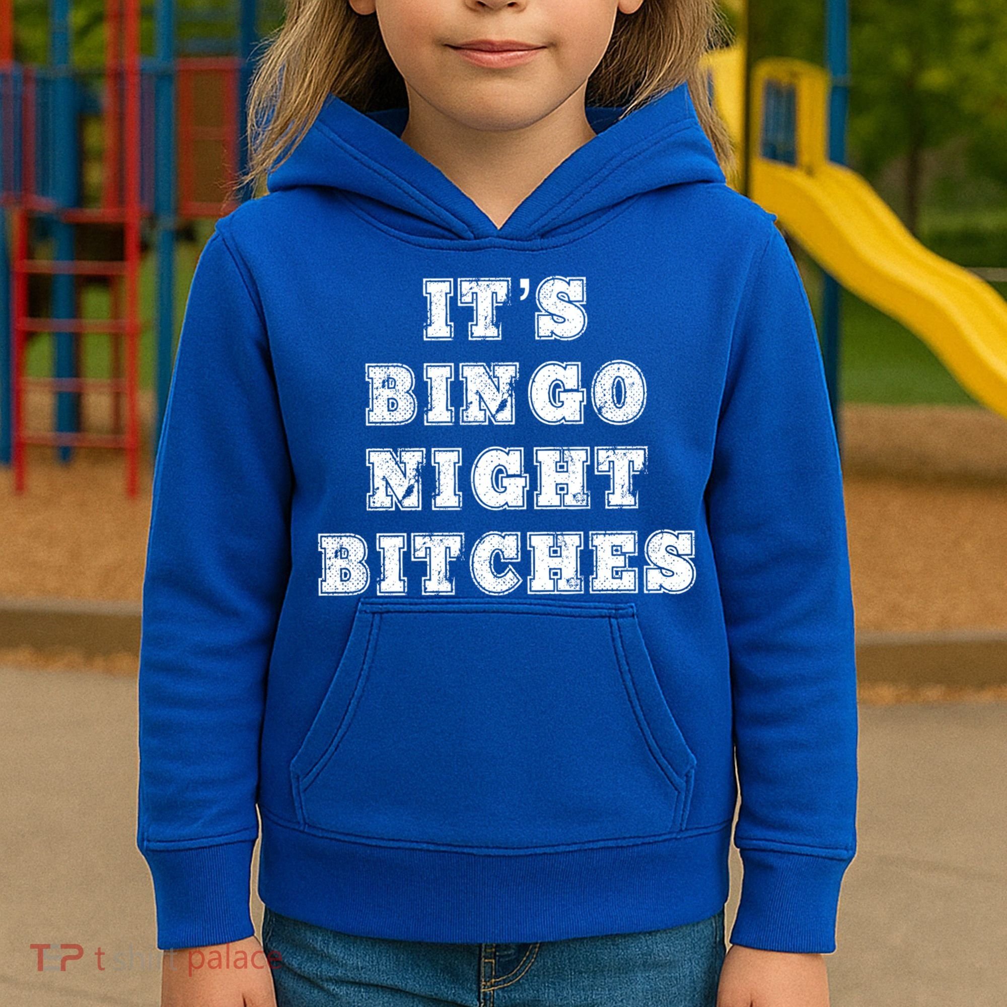 Bingo Night Bitches Bingo Lover Player Game Night Funny Gift Kids Hoodie
