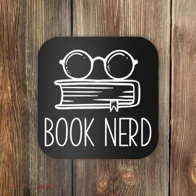 Book Nerd Coaster