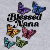 Blessed Nana Beautiful Grandparents Day Gift Women's Sweatshirt thumb 2