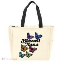 Blessed Nana Beautiful Grandparents Day Gift Tote Bag thumb 0