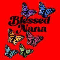 Blessed Nana Beautiful Grandparents Day Gift Santa Hat thumb 1