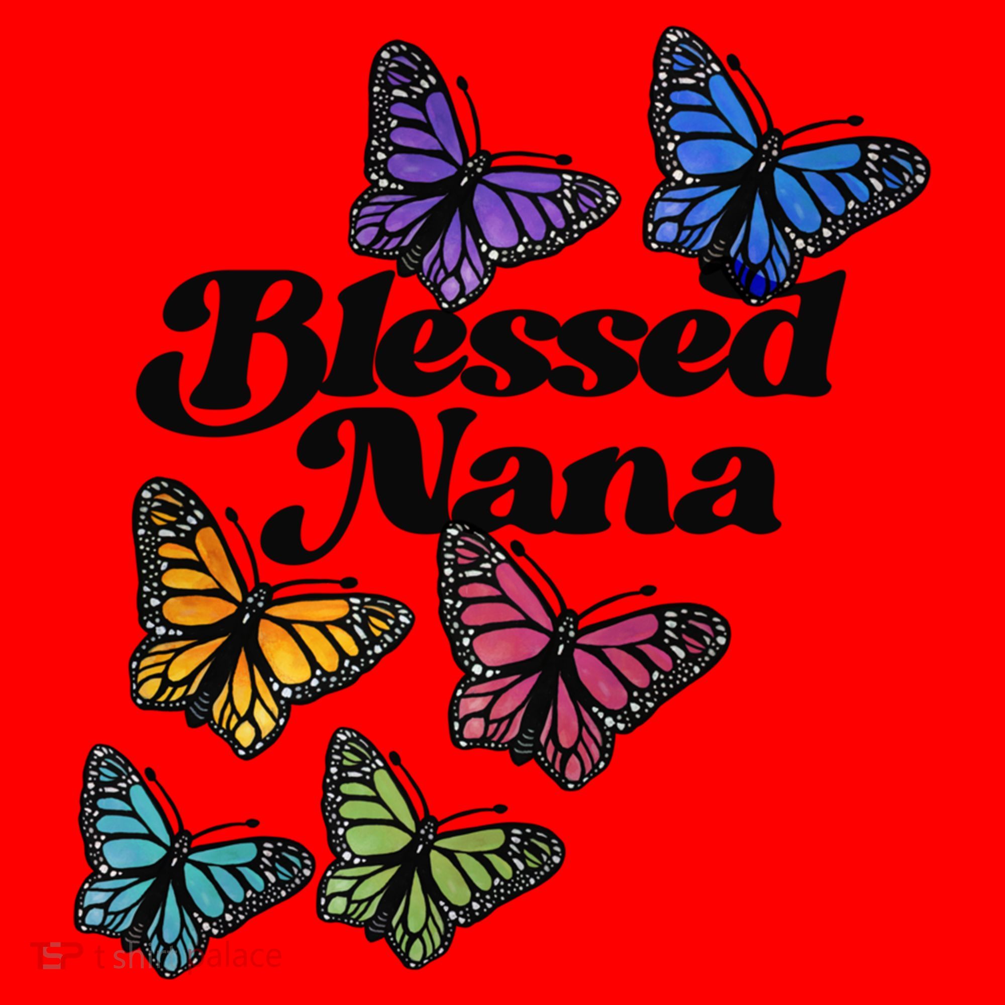 Blessed Nana Beautiful Grandparents Day Gift Santa Hat