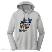 Blessed Nana Beautiful Grandparents Day Gift Performance Fleece Hoodie thumb 0