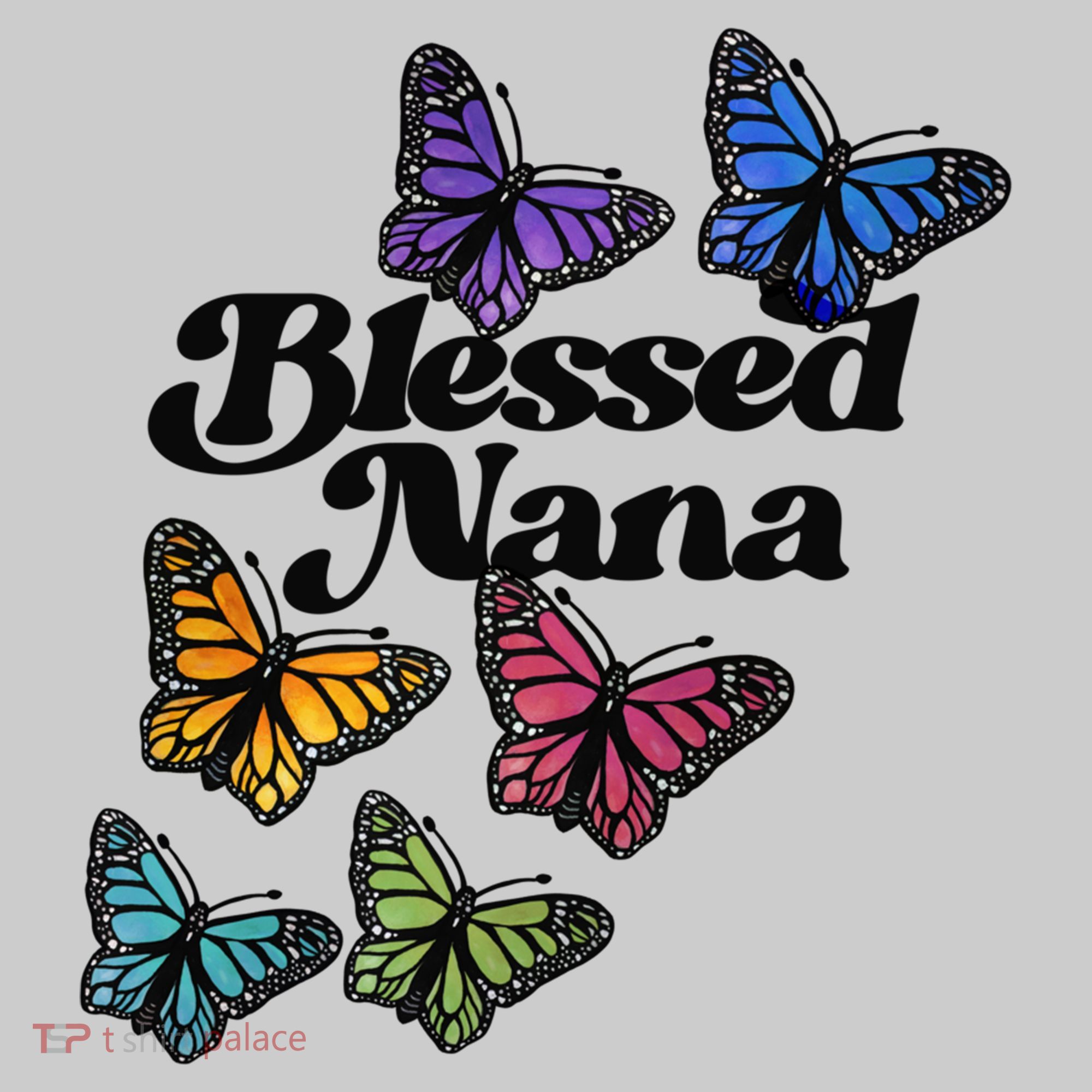Blessed Nana Beautiful Grandparents Day Gift Performance Fleece Hoodie