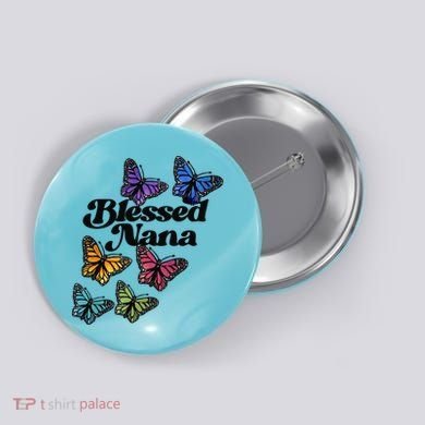 Blessed Nana Beautiful Grandparents Day Gift Button