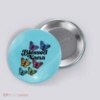 Blessed Nana Beautiful Grandparents Day Gift Button thumb 0