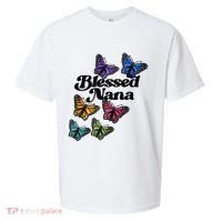 Blessed Nana Beautiful Grandparents Day Gift Sueded Cloud Jersey T-Shirt thumb 0