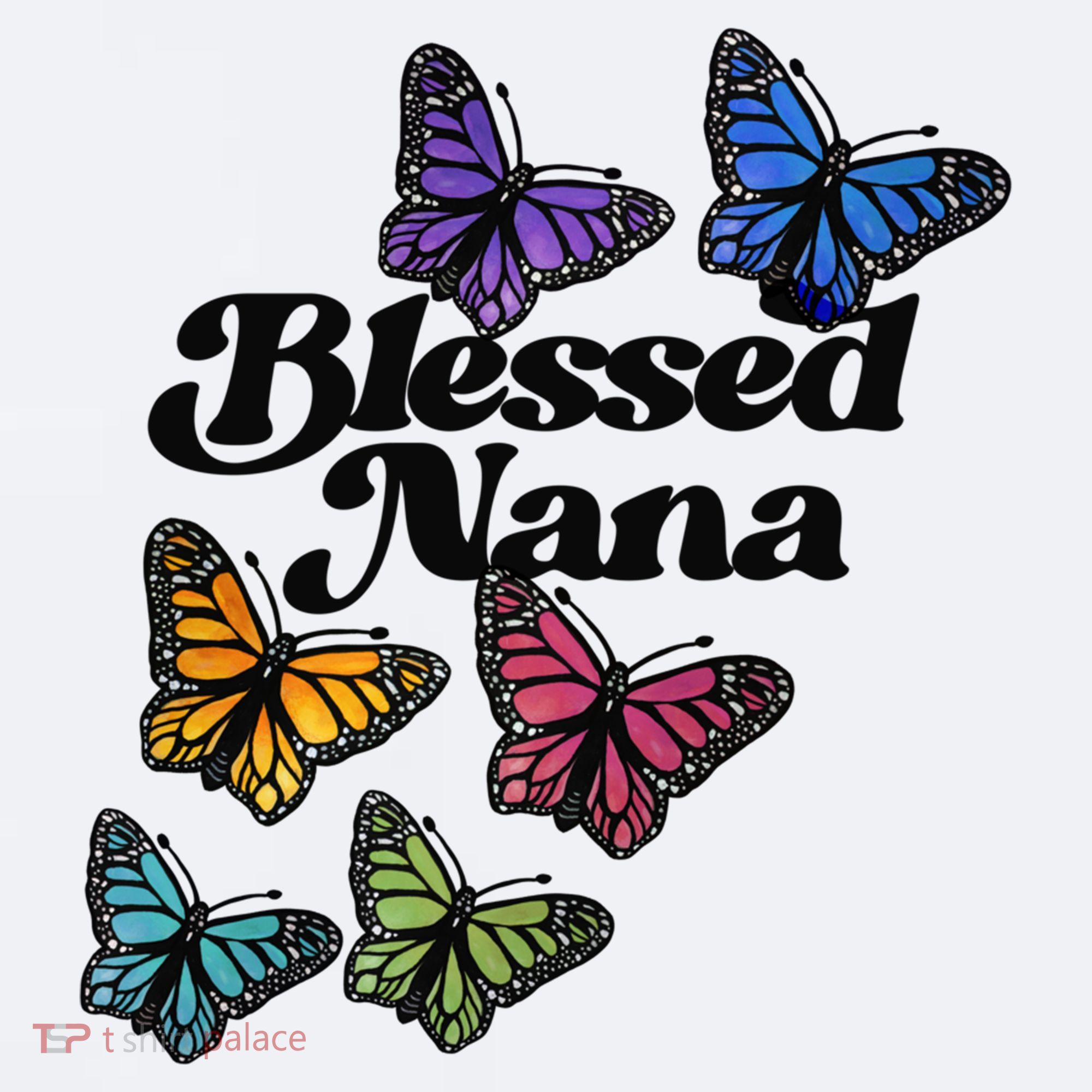 Blessed Nana Beautiful Grandparents Day Gift Sueded Cloud Jersey T-Shirt