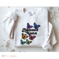 Blessed Nana Beautiful Grandparents Day Gift Sweatshirt thumb 2