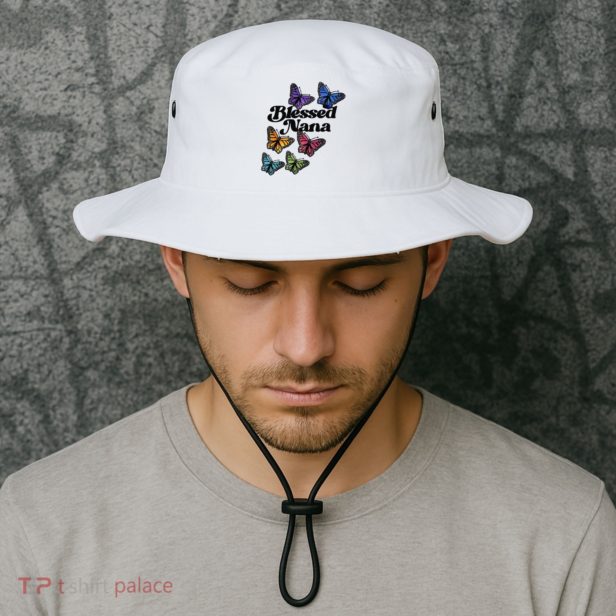 Blessed Nana Beautiful Grandparents Day Gift Bucket Hat
