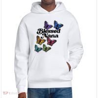 Blessed Nana Beautiful Grandparents Day Gift District V.I.T. Heavyweight Hoodie thumb 0