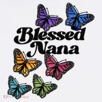 Blessed Nana Beautiful Grandparents Day Gift Women's Hoodie thumb 2