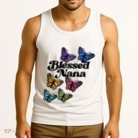 Blessed Nana Beautiful Grandparents Day Gift Tank Top thumb 3