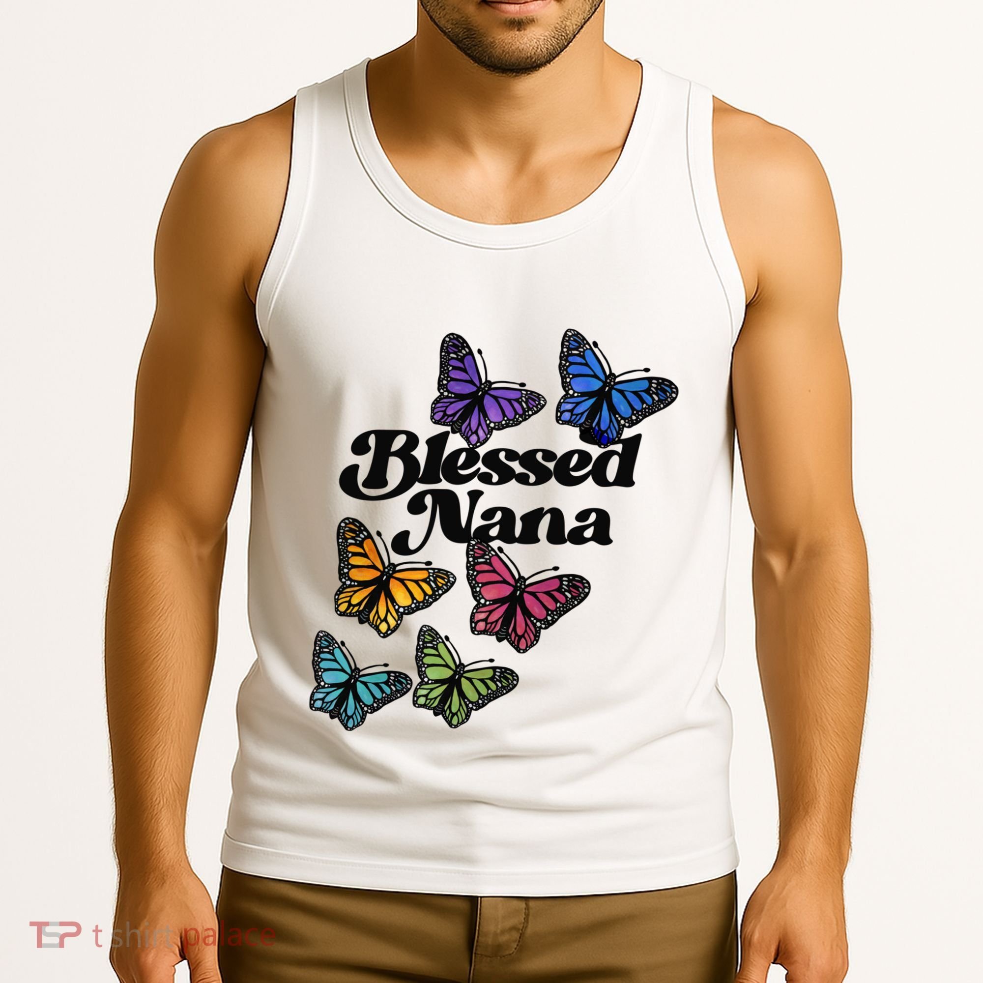 Blessed Nana Beautiful Grandparents Day Gift Tank Top