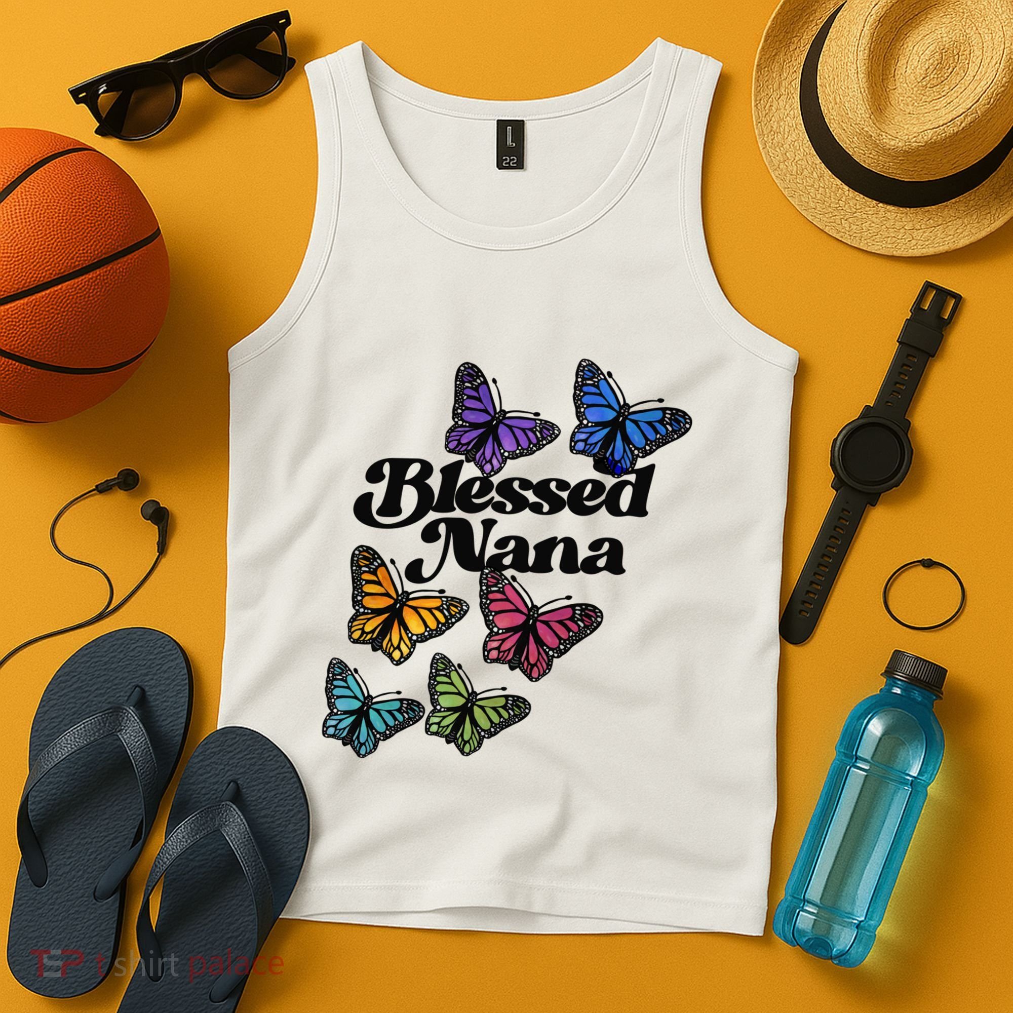 Blessed Nana Beautiful Grandparents Day Gift Tank Top