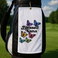 Blessed Nana Beautiful Grandparents Day Gift Golf Towel thumb 2