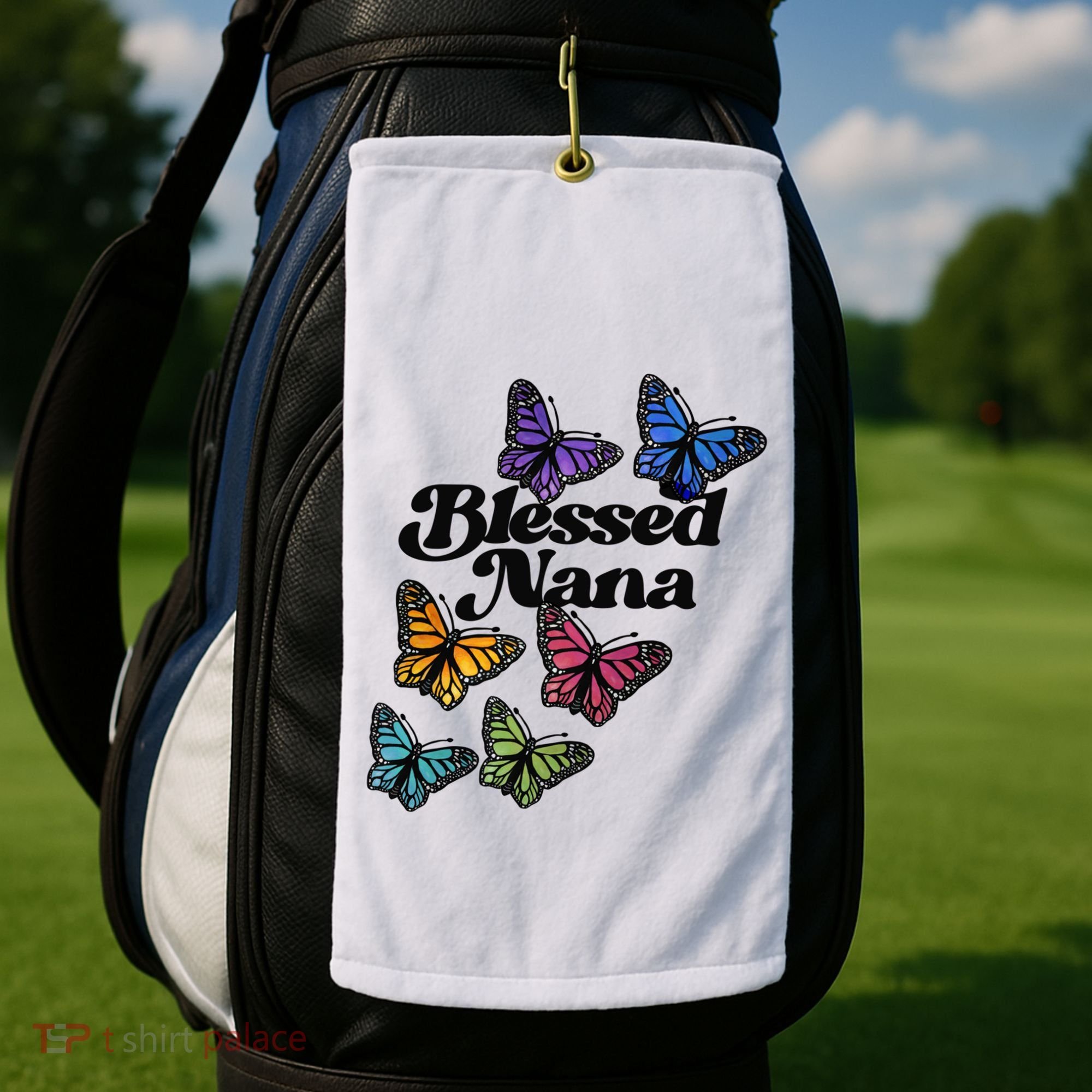 Blessed Nana Beautiful Grandparents Day Gift Golf Towel