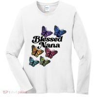 Blessed Nana Beautiful Grandparents Day Gift Women's Long Sleeve Shirt thumb 0