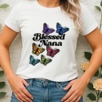 Blessed Nana Beautiful Grandparents Day Gift Women's T-Shirt thumb 2