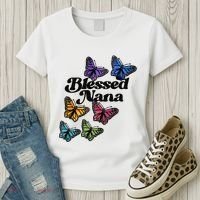 Blessed Nana Beautiful Grandparents Day Gift Women's T-Shirt thumb 3